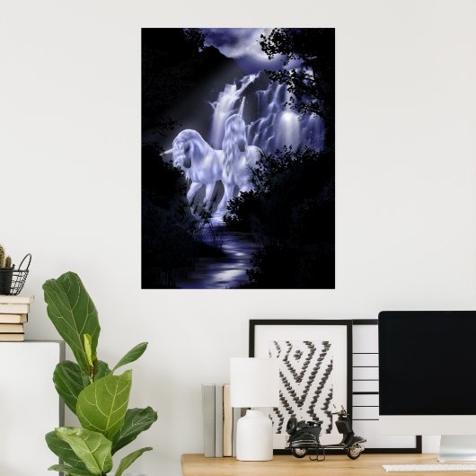 Volg de maan poster (Thuiskantoor)