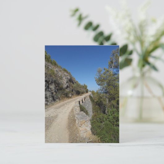 Volg de Montgo. Briefkaart (Staand voorkant)