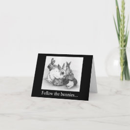 Volg de paaskonijntjes, ze hebben de chocolade kaart