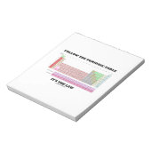 Volg de periodieke tabel Het is de wet (chemie) Notitieblok (Linkerzijde)