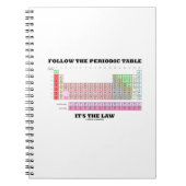 Volg de periodieke tabel Het is de wet (chemie) Notitieboek (Voorkant)