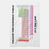 Volg de periodieke tabel Het is de wet (chemie) Theedoek (Verticaal)