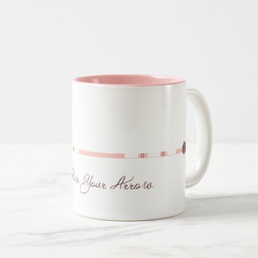 Volg de pijl waar deze Mok richt (Voorkant rechts)