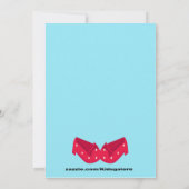 Volg de regenboogstrandweg Birthday Invite Kaart (Achterkant)