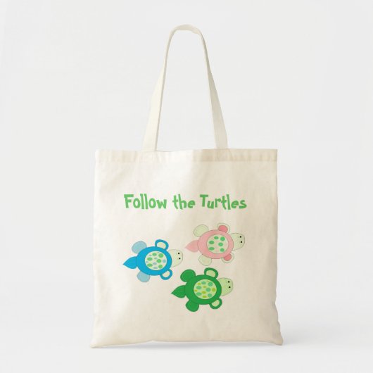 Volg de Schildpadden Tote Bag (Voorkant)