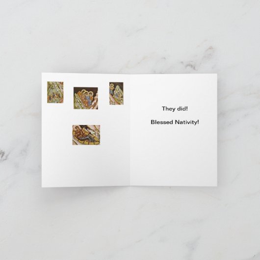 Volg de Ster! Feestdagen Kaart (Binnen)