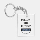 Volg de toekomst sleutelhanger (Voorkant Links)