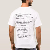 Volg de voetstappen van de vader t-shirt (Achterkant)