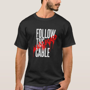 Volg de Wakeskate van het Kabelwembord Water Sport T-shirt