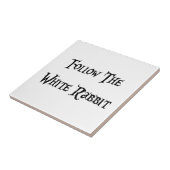 Volg de White Rabbit Alice Tegeltje (Zijkant)