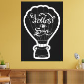 Volg de zon canvas afdruk (Insitu (Woonkamer))