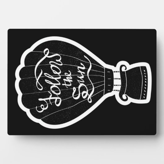 Volg de zon fotoplaat (voorkant)