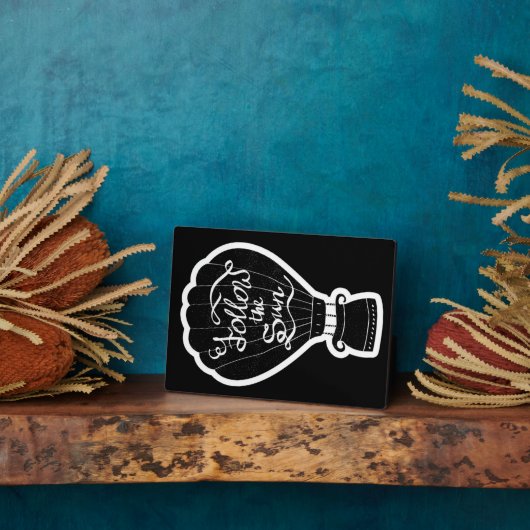 Volg de zon fotoplaat (Zijkant)