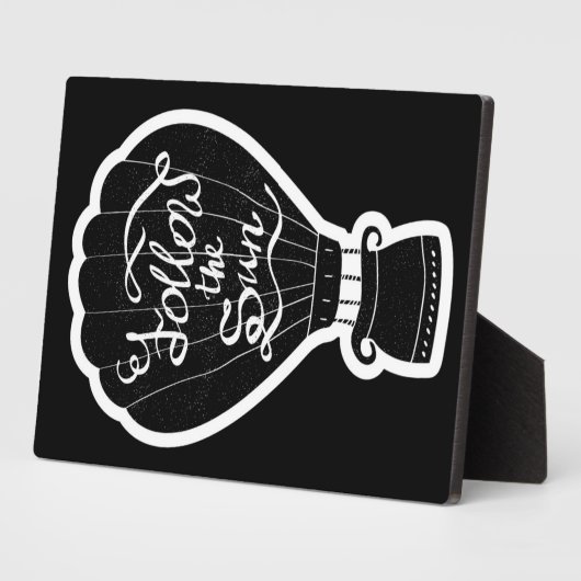 Volg de zon fotoplaat (Zijkant)