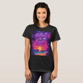 Volg de zon - leuk meisje t-shirt (Voorkant volledig)