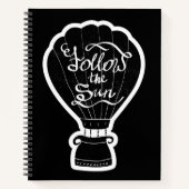 Volg de zon notitieboek (Voorkant)