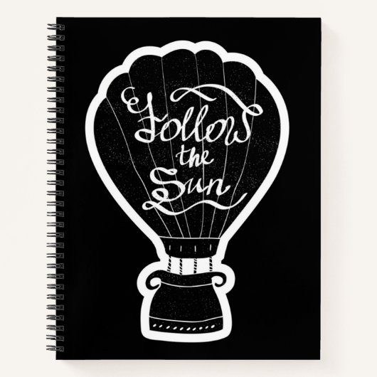 Volg de zon notitieboek (Voorkant)