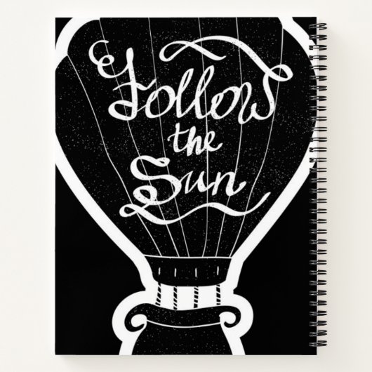 Volg de zon notitieboek (Achterkant)