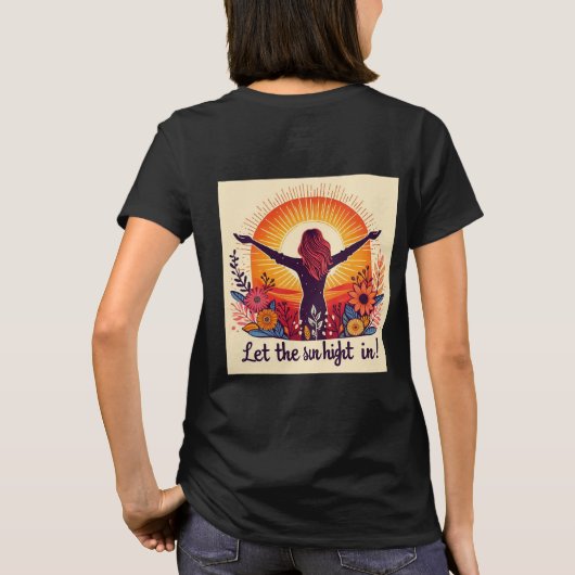 Volg de zon t-shirt (Achterkant)