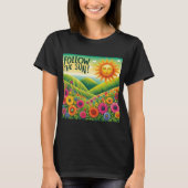 Volg de zon t-shirt (Voorkant)