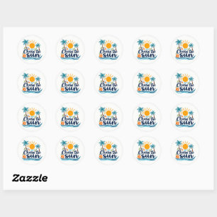 Volg de Zon Zomer Sticker