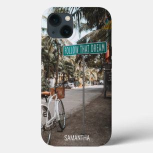 Volg die droom, Tropical Street Sign Case-Mate iPhone Case
