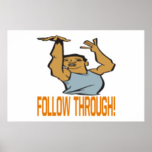 Volg door poster