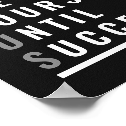 Volg één cursus tot succes | MOTIVATIE Poster (Hoek)