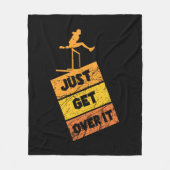 Volg en veld - Ga er gewoon over Fleece Deken (Voorkant)