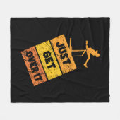 Volg en veld - Ga er gewoon over Fleece Deken (Voorkant (Horizontaal))