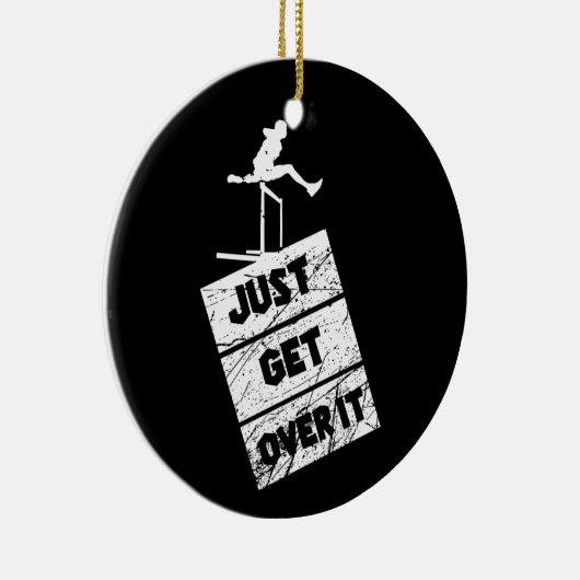 Volg en veld - Ga er gewoon over Keramisch Ornament (Rechts)