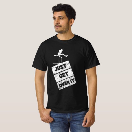 Volg en veld - Ga er gewoon over T-shirt (Voorkant volledig)