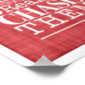 Volg geen dromen, verander ze Poster (Hoek)