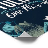 Volg gewoon de Tulp helemaal voor één en één flatp Poster (Hoek)