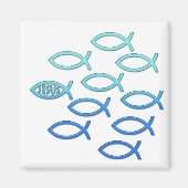 Volg hem - Christelijk magneet (Voorkant)