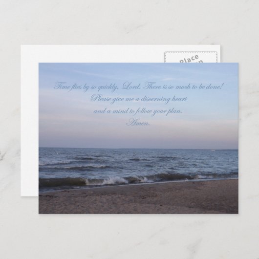 Volg het briefkaart van je Plan Prayer (Voorkant / Achterkant)