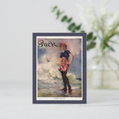 Volg het Flag  Magazine Hoesje. Briefkaart (Staand voorkant)