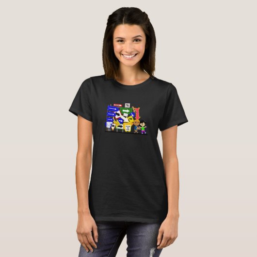 Volg het kind Montessori T-shirt (Voorkant volledig)