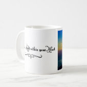 Volg het licht in uw hart (2 zijkanten) koffiemok (Voorkant links)