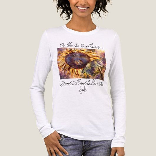 Volg het licht Tri-Blend shirt (Voorkant volledig)