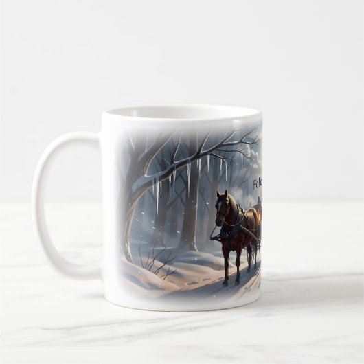 ❄️ Volg het Licht Winter Carriage Panoramic Mok (Links)