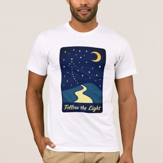 Volg het Light Retro Star T-shirt (Voorkant)