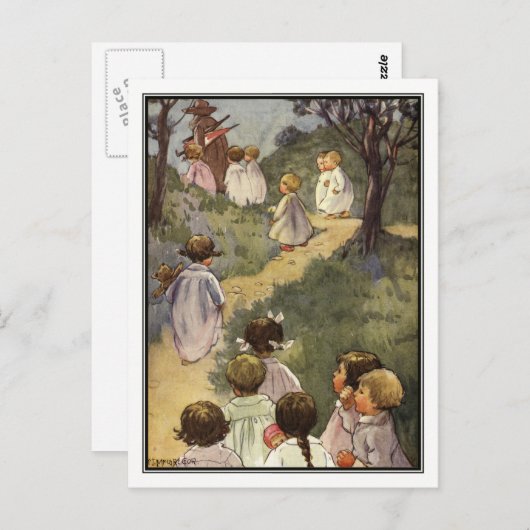 Volg het Man in Brown van Angusine MacGregor Briefkaart (Voorkant / Achterkant)