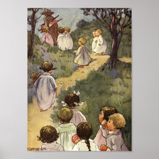 Volg het Man in Brown van Angusine MacGregor Poster (Voorkant)