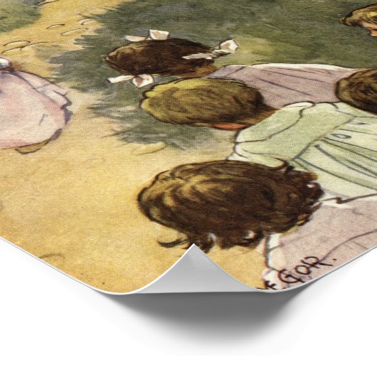 Volg het Man in Brown van Angusine MacGregor Poster (Hoek)