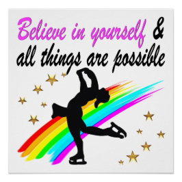 VOLG HET ONTWERP VAN JE KUNSTSCHAATSDROMEN PERFECT POSTER