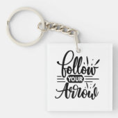 Volg het ontwerp van uw pijl-Inspirerend prijsopga Sleutelhanger (voorkant)