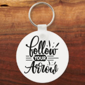 Volg het ontwerp van uw pijl-Inspirerend prijsopga Sleutelhanger (Voorkant)