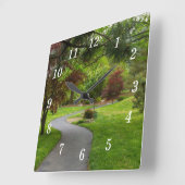 Volg het pad Pano wandklok (Hoek)
