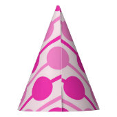 Volg het Pink Stippen Party Pet Feesthoedjes (Achterkant)